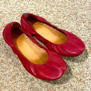 Tieks Cardinal Red Ballet Flats - Women’s Size 8